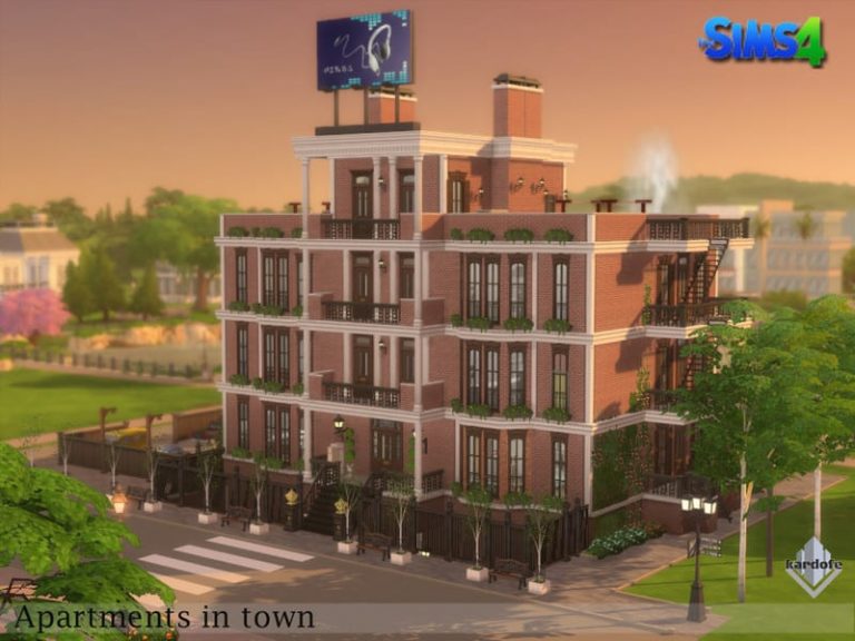 Apartments in town Mod - Sims 4 Mod | Mod for Sims 4