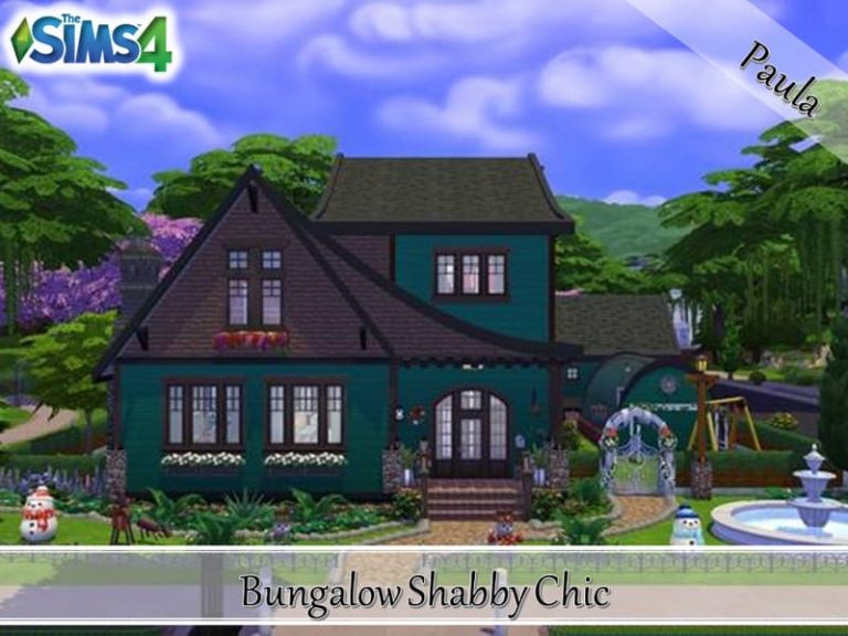  Bungalow  Shabby Chic Mod  Sims 4 Mod  Mod  for Sims 4