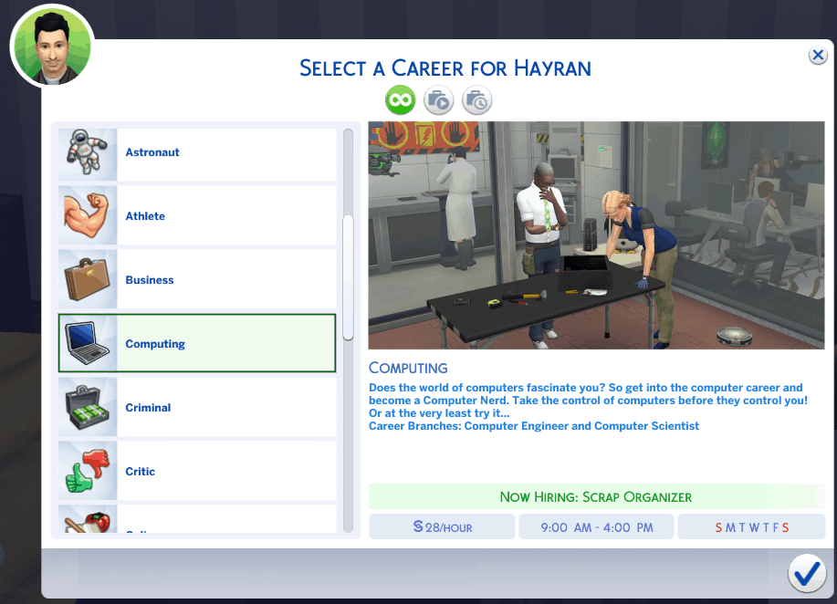 assassin job sims 4 mod