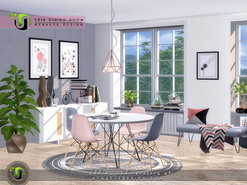 The Sims 4 Dining Room Sets Custom Content