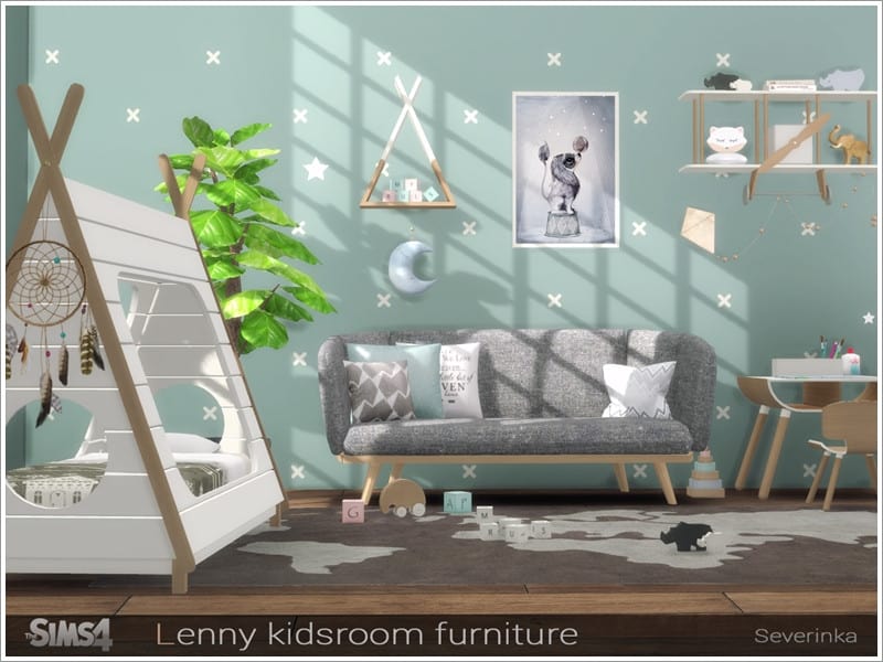 Mody The Sims 4 Meble Lenny kidsroom furniture Mod - Sims 4 Mod | Mod for Sims 4