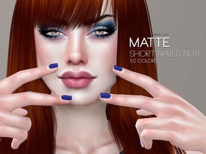 4. Matte Short Acrylic Nails with Ombre Design - wide 2