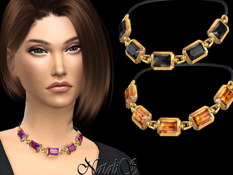 Natalis Octagon Crystals Necklace Mod Sims 4 Mod Mod For Sims 4