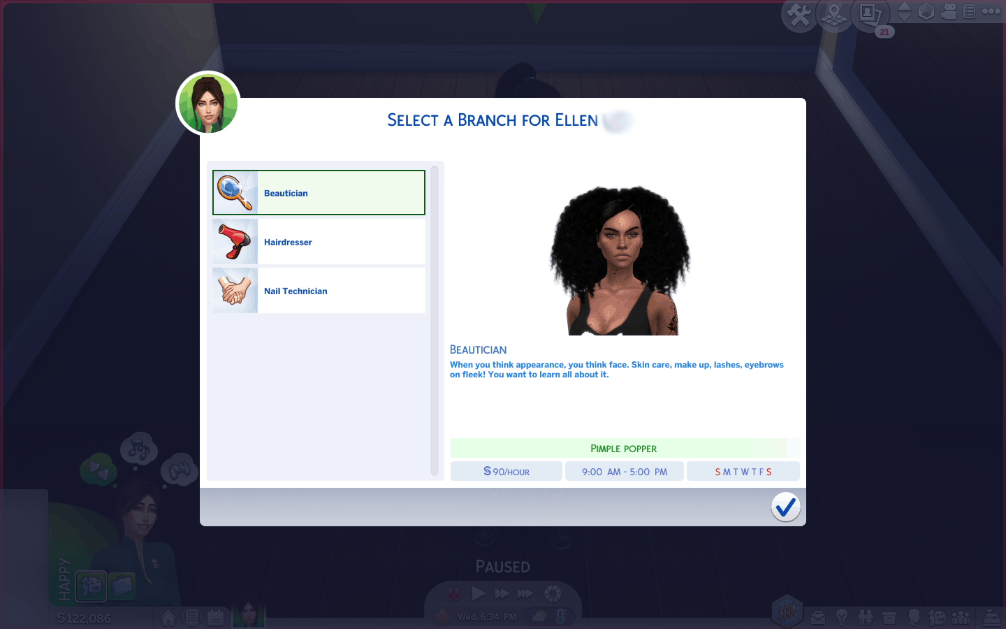 model career mod sims 4