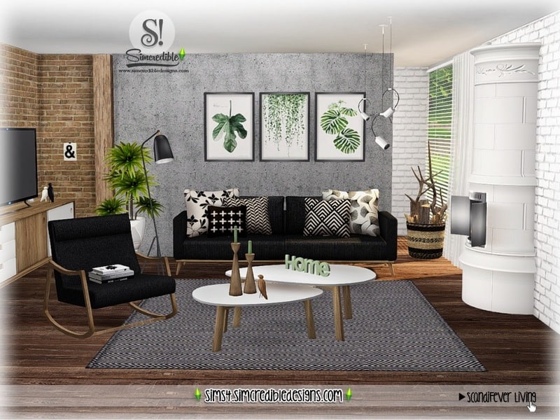 Scandifever Living Room Mod Sims 4 Mod Mod For Sims 4