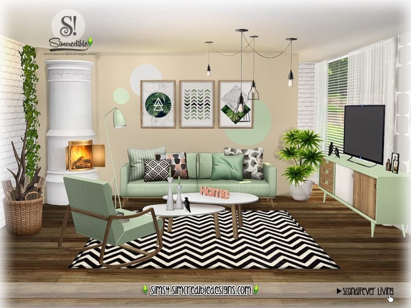 The sims 4 living room - lerkum