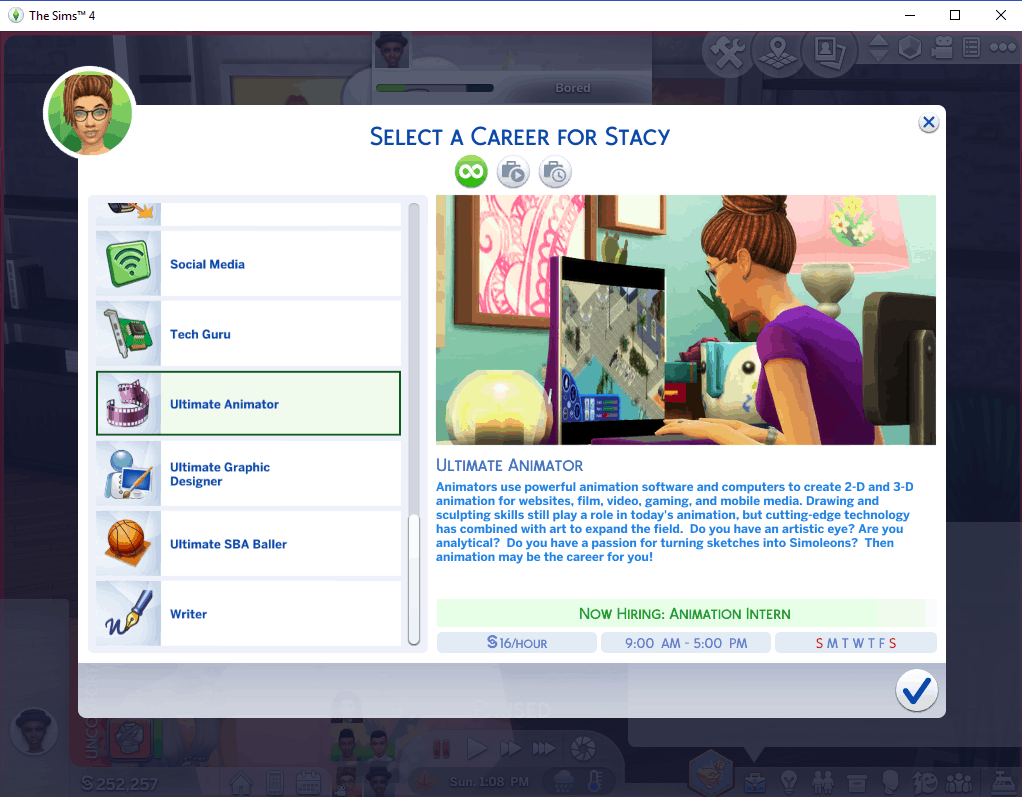 sims 4 get famous adult careers for teens mod