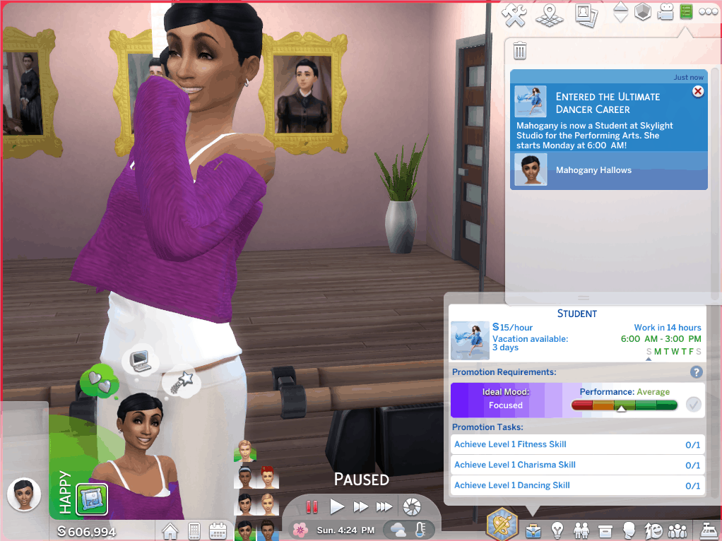 modelling career sims 4