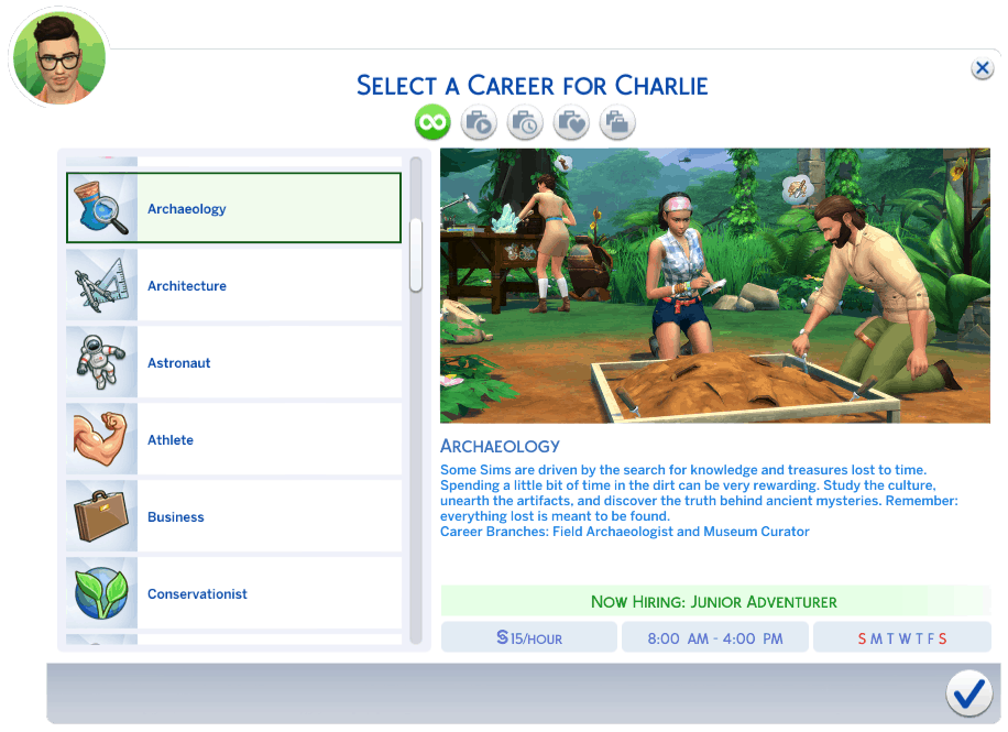 sims4 change career branch mod