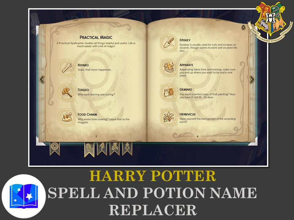 Harry Potter Spell And Potion Name Replacer Mod Sims 4