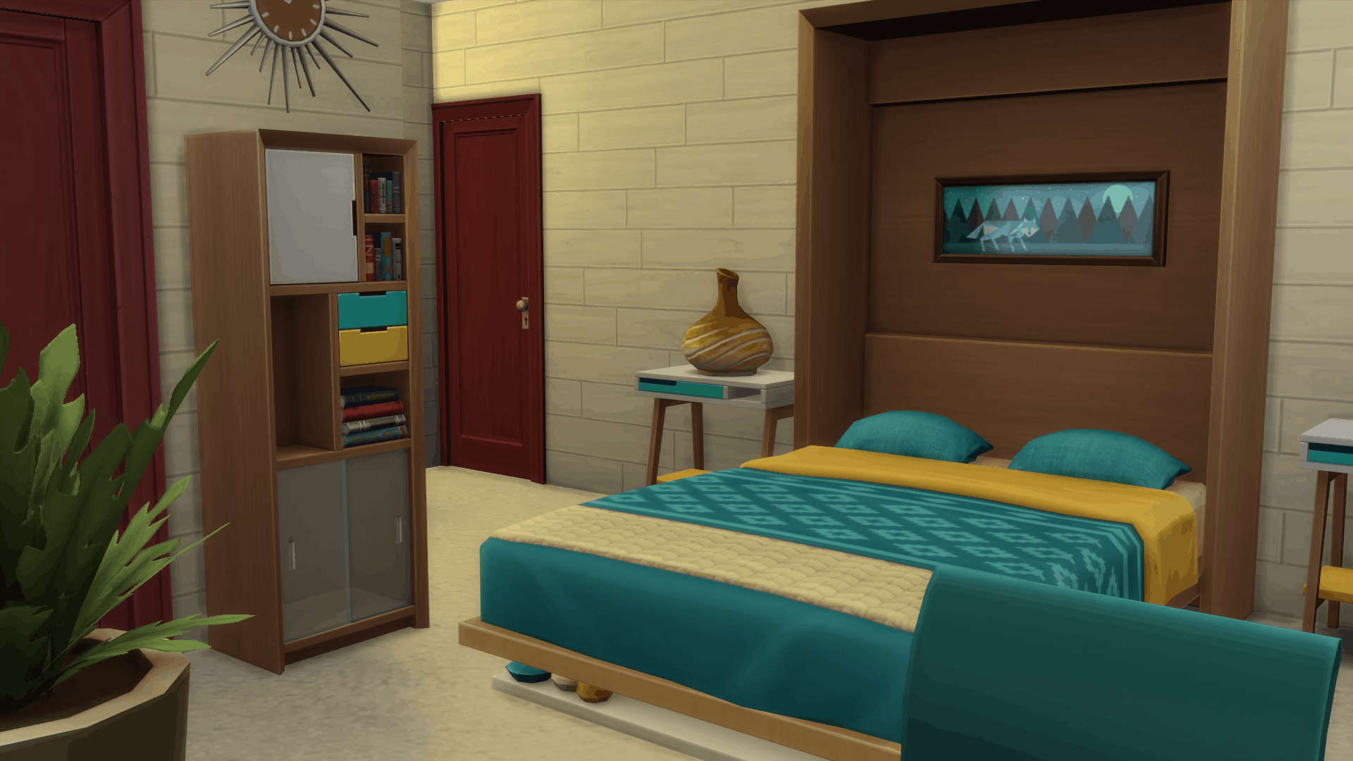 sims 4 mid century modern