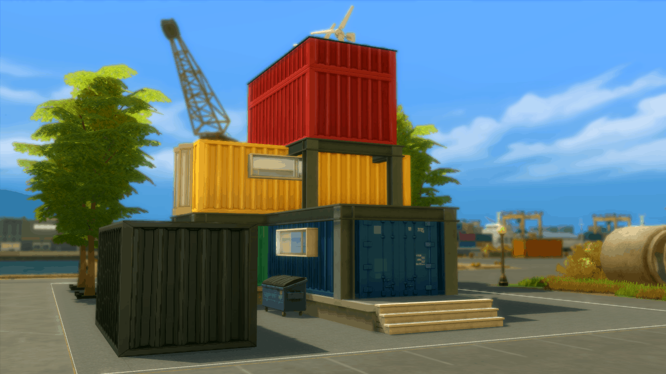 The Stacking – container home Mod - Sims 4 Mod | Mod for Sims 4