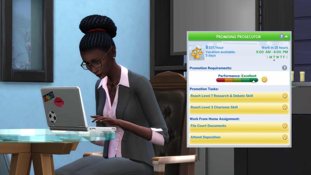 get case assignment sims 4