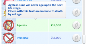 the sims 4 list of rewards traits