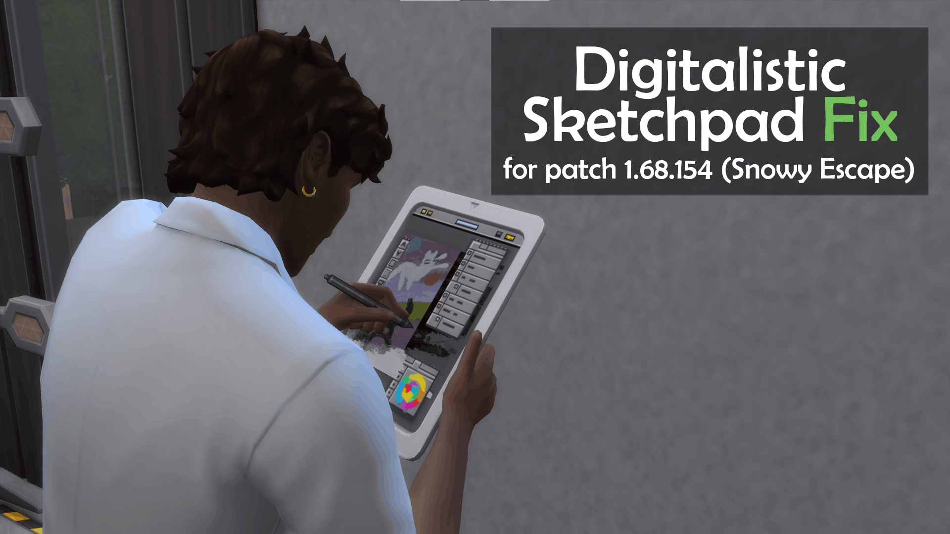 Digitalistic Sketchpad Fix Mod - Sims 4 Mod | Mod for Sims 4