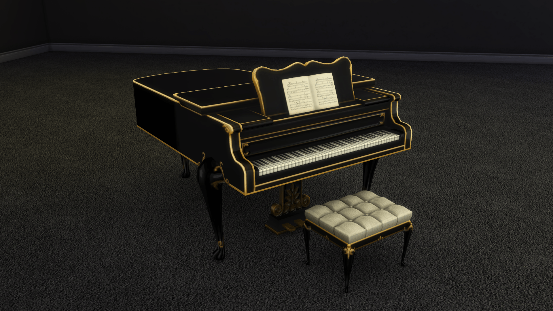 Elegant Buyable Classical Piano Mod Sims 4 Mod Mod For Sims 4