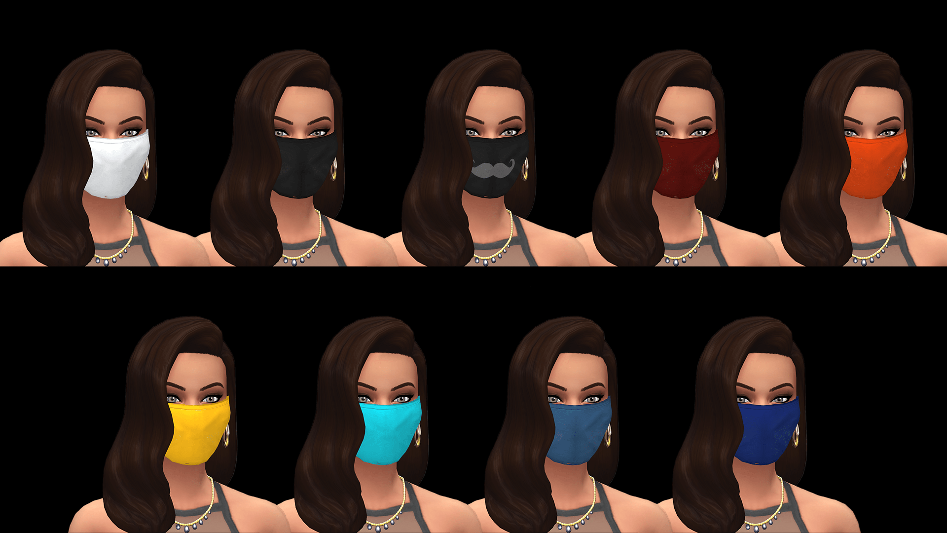 sims 4 face mask bandana cc