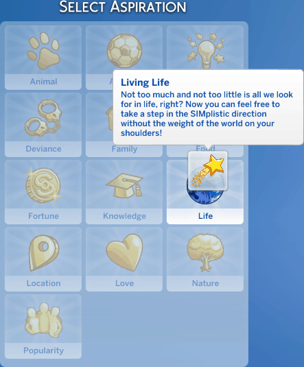 sims 4 custom aspiration mod