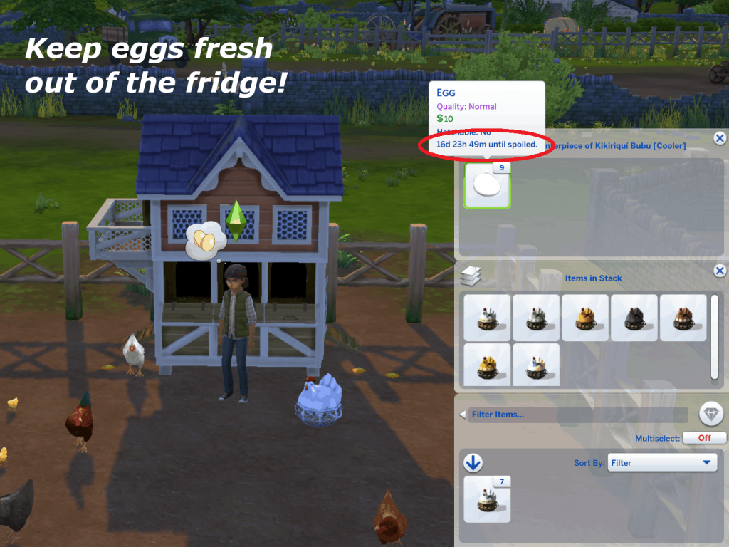 Portable Cooling Containers (Milk, Eggs, Prepared Foods) Mod - Sims 4 ...